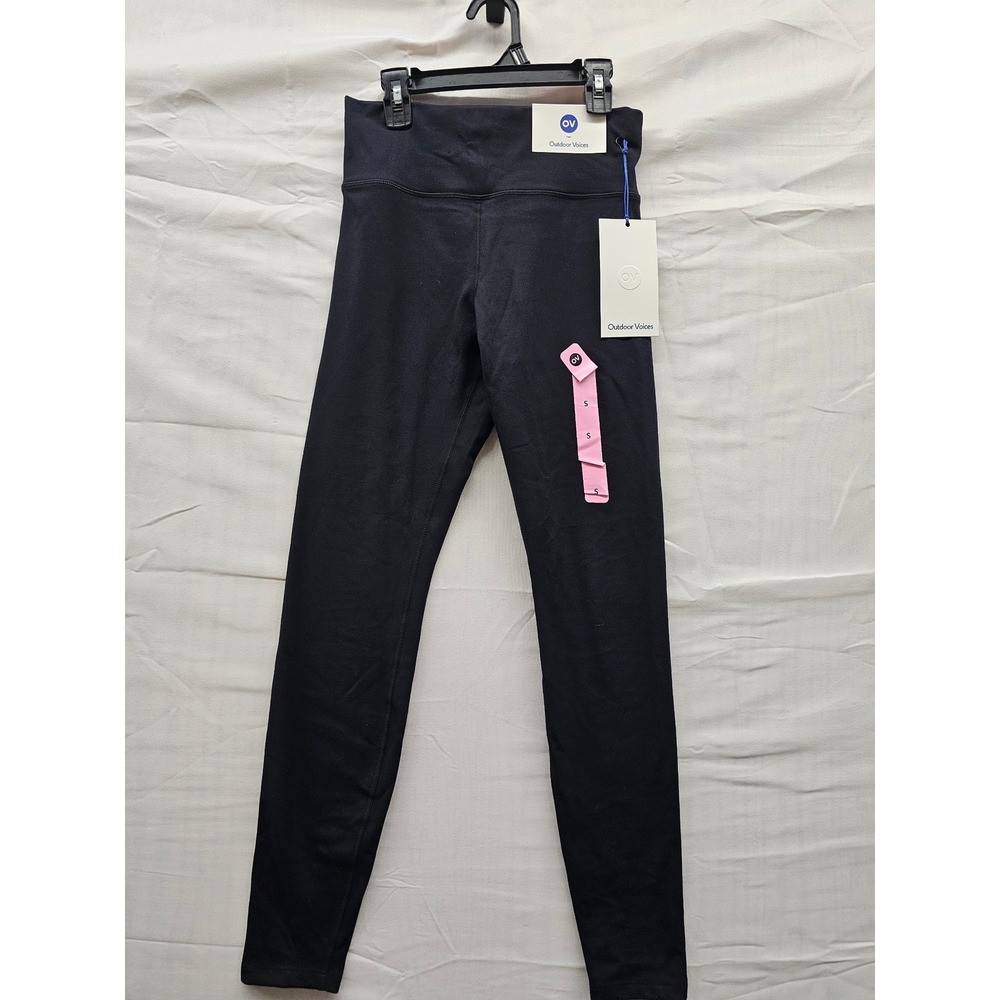 Outdoor Voices CloudKnit Leggings Black Beauty OV143W Small NWT